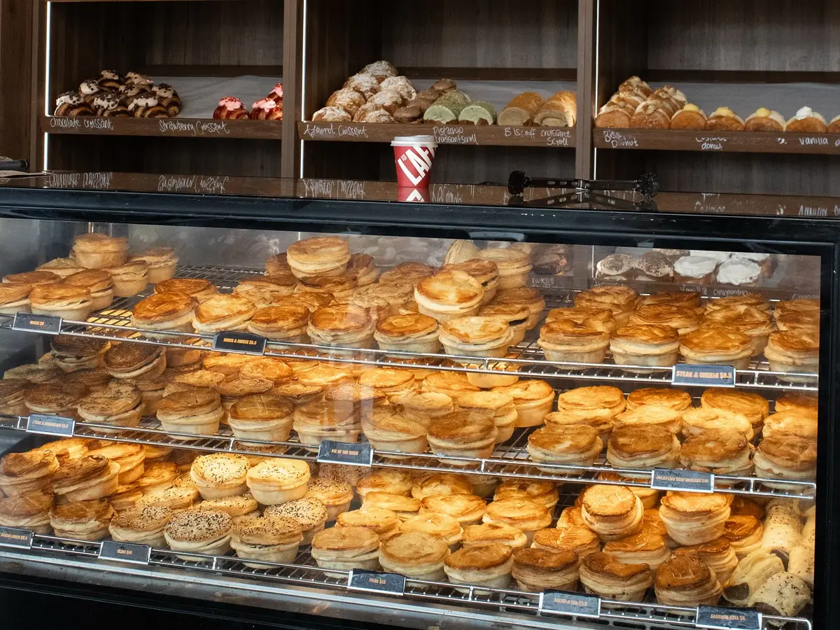 Puku Pies & Kai cabinet food.