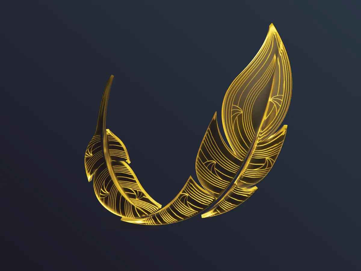 Community Awards illustrated feather
