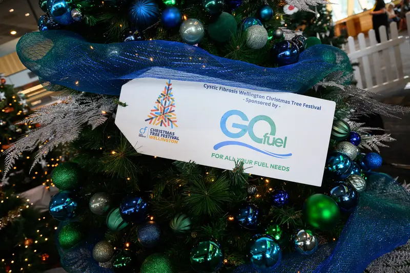Detail photo of Go Fuel Christmas Tree in the Wellington Airport Christmas Tree Festival 2025