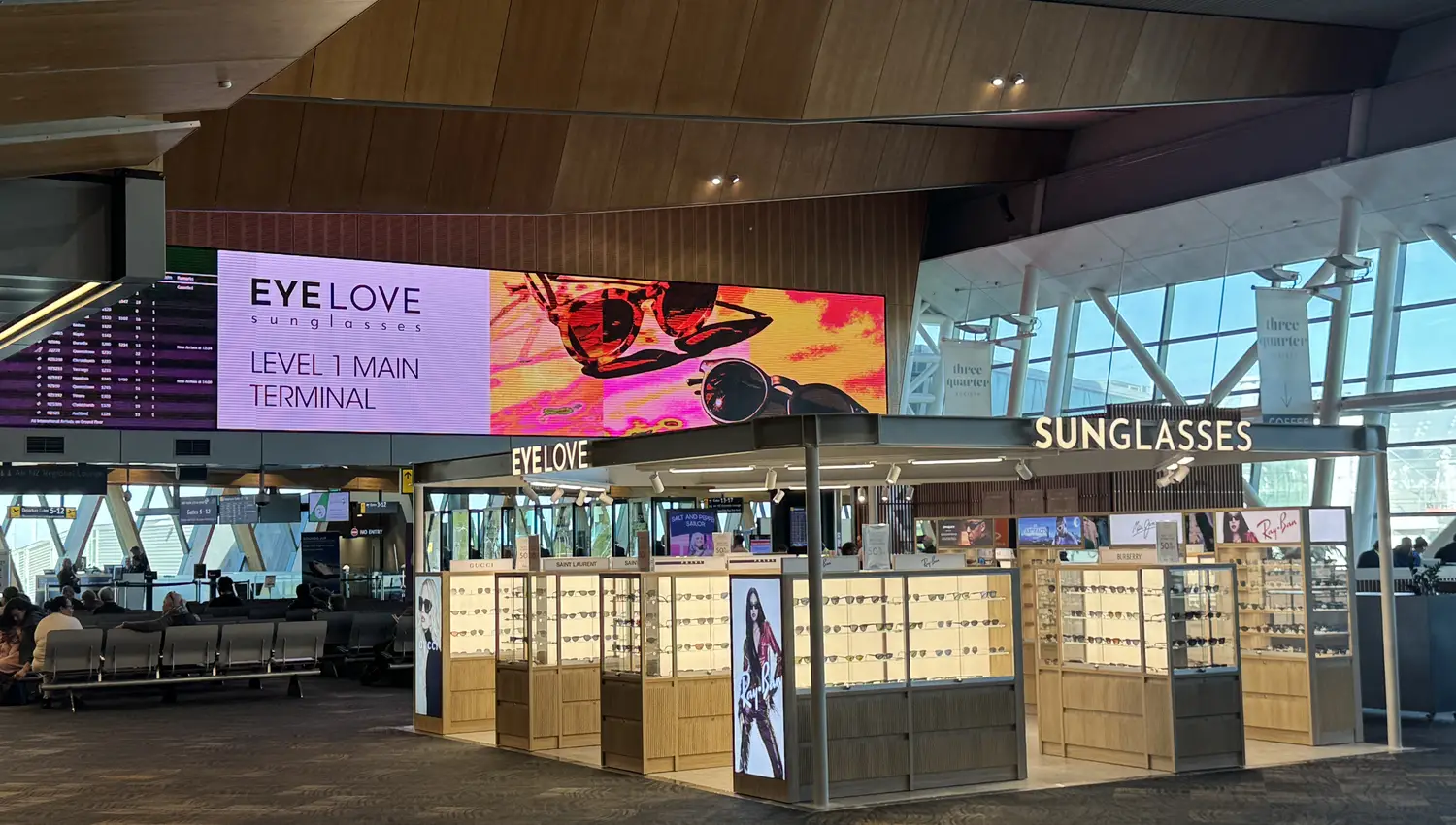 EyeLove stocks a curated collection of world-class designer eyewear and lifestyle sunglasses directly at Wellington Airport.