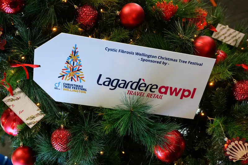 Detail photo of Largardere Christmas Tree in the Wellington Airport Christmas Tree Festival 2025