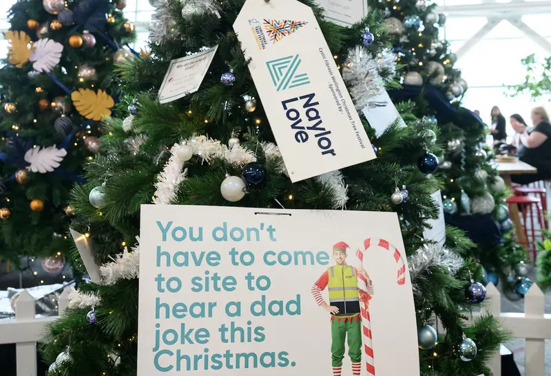 Detail photo of Naylor Love Christmas Tree in the Wellington Airport Christmas Tree Festival 2025